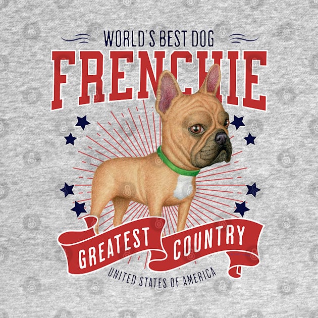 French Bulldog USA by Danny Gordon Art